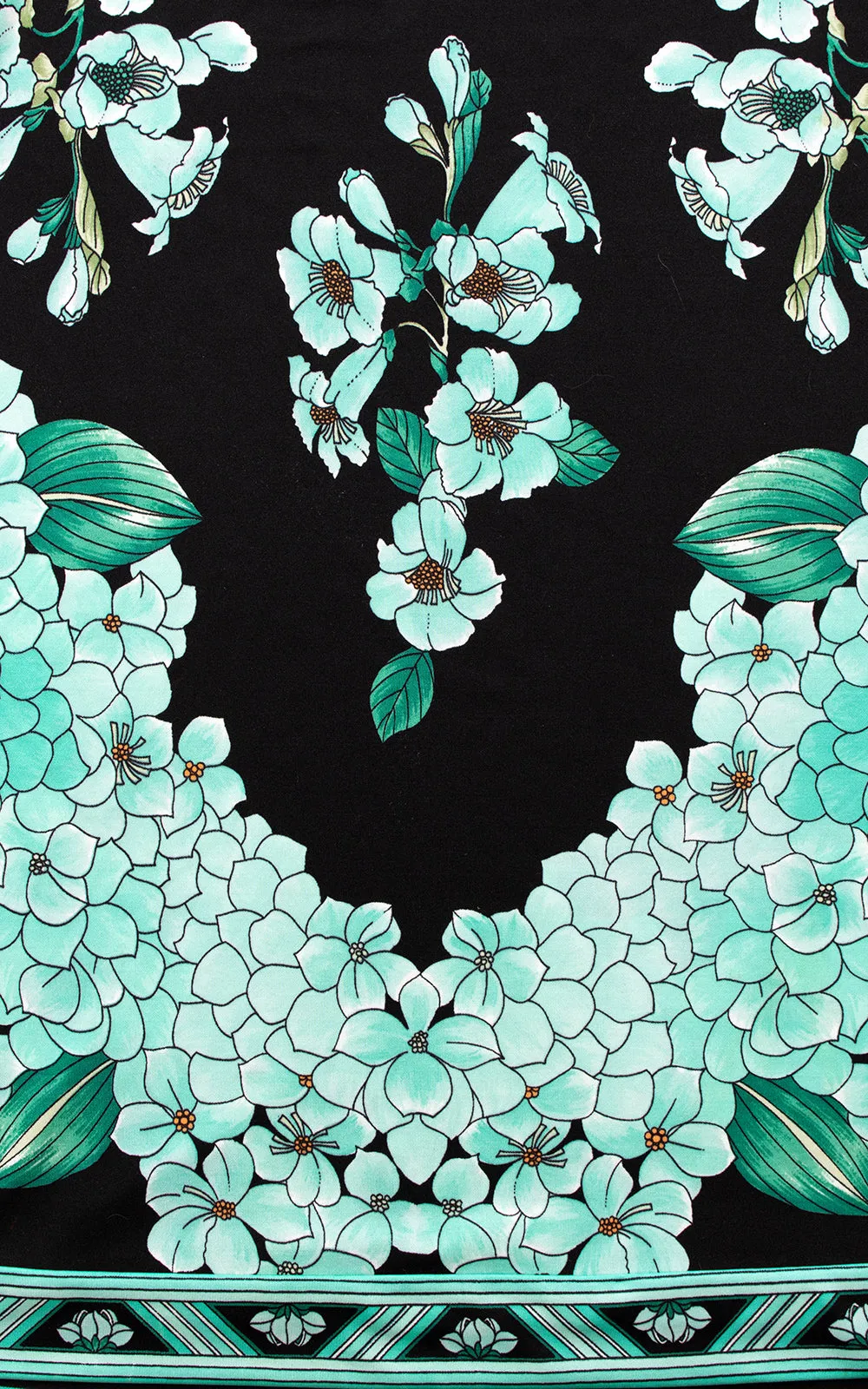 1970s Floral Jersey Maxi Dress | small/medium