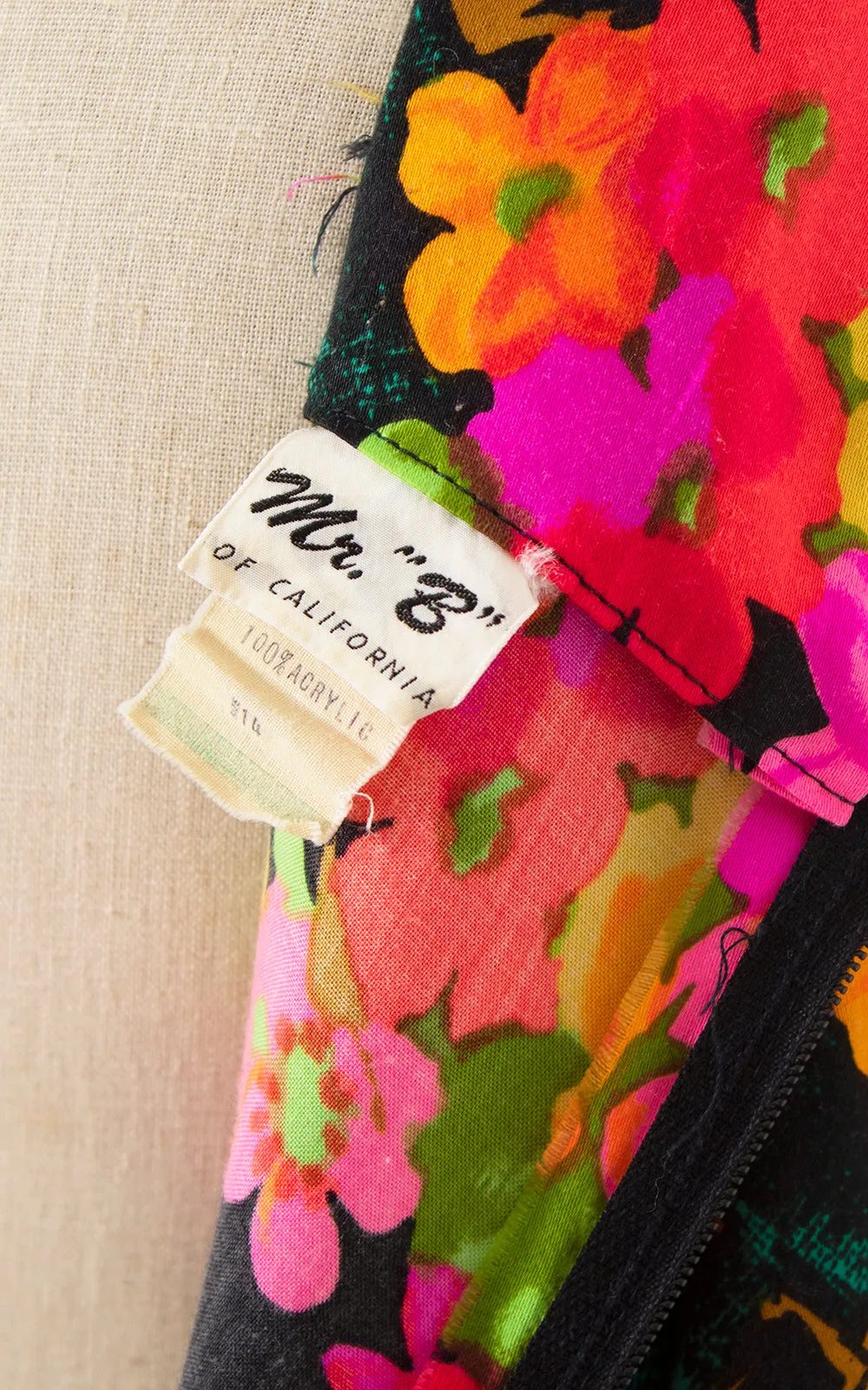 1970s Floral Kimono Sleeve Maxi Dress | small/medium