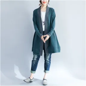 2021 winter wrap cotton coat plus size casual long sleeve cardigans