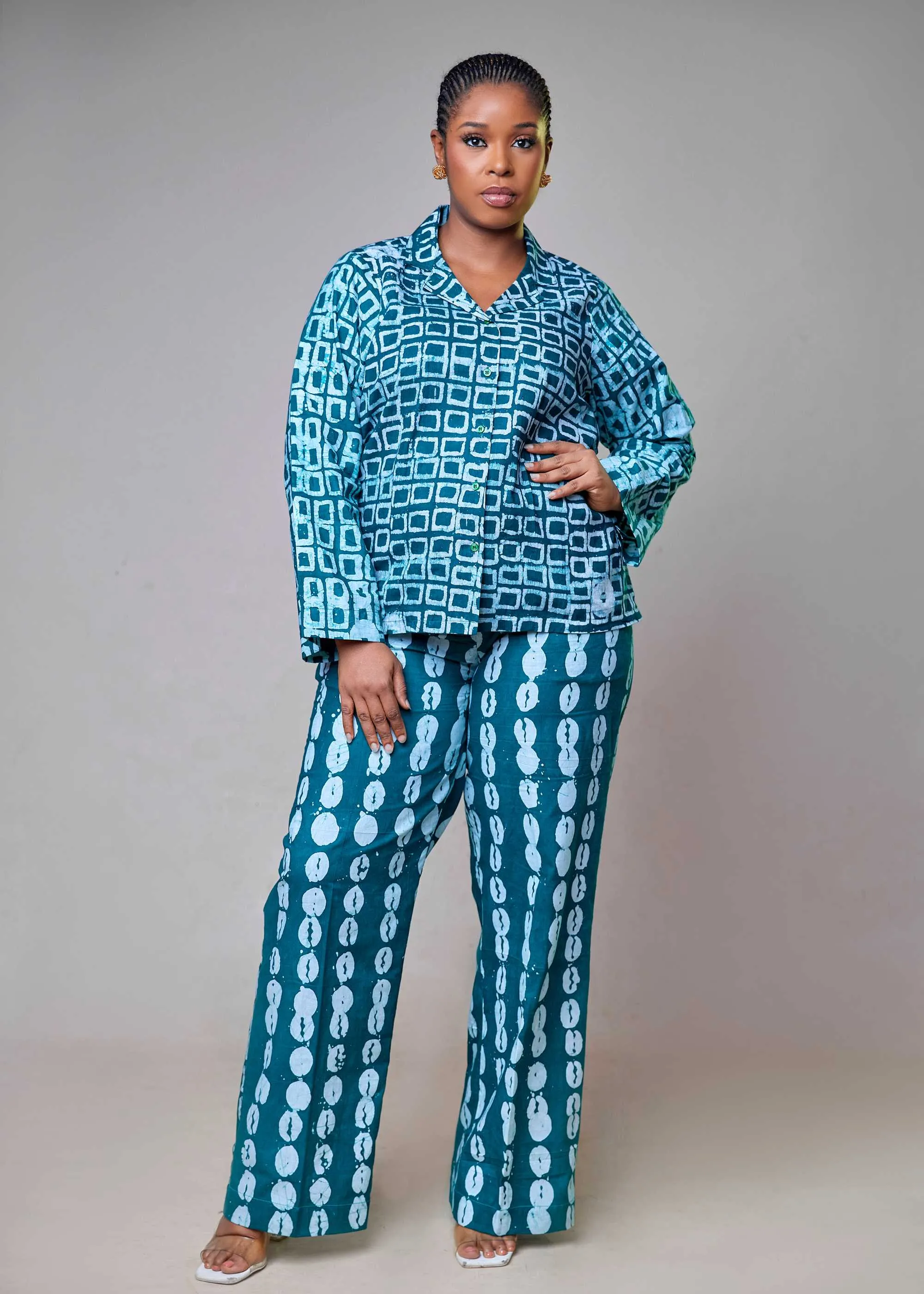 Abeke Wideleg Pants
