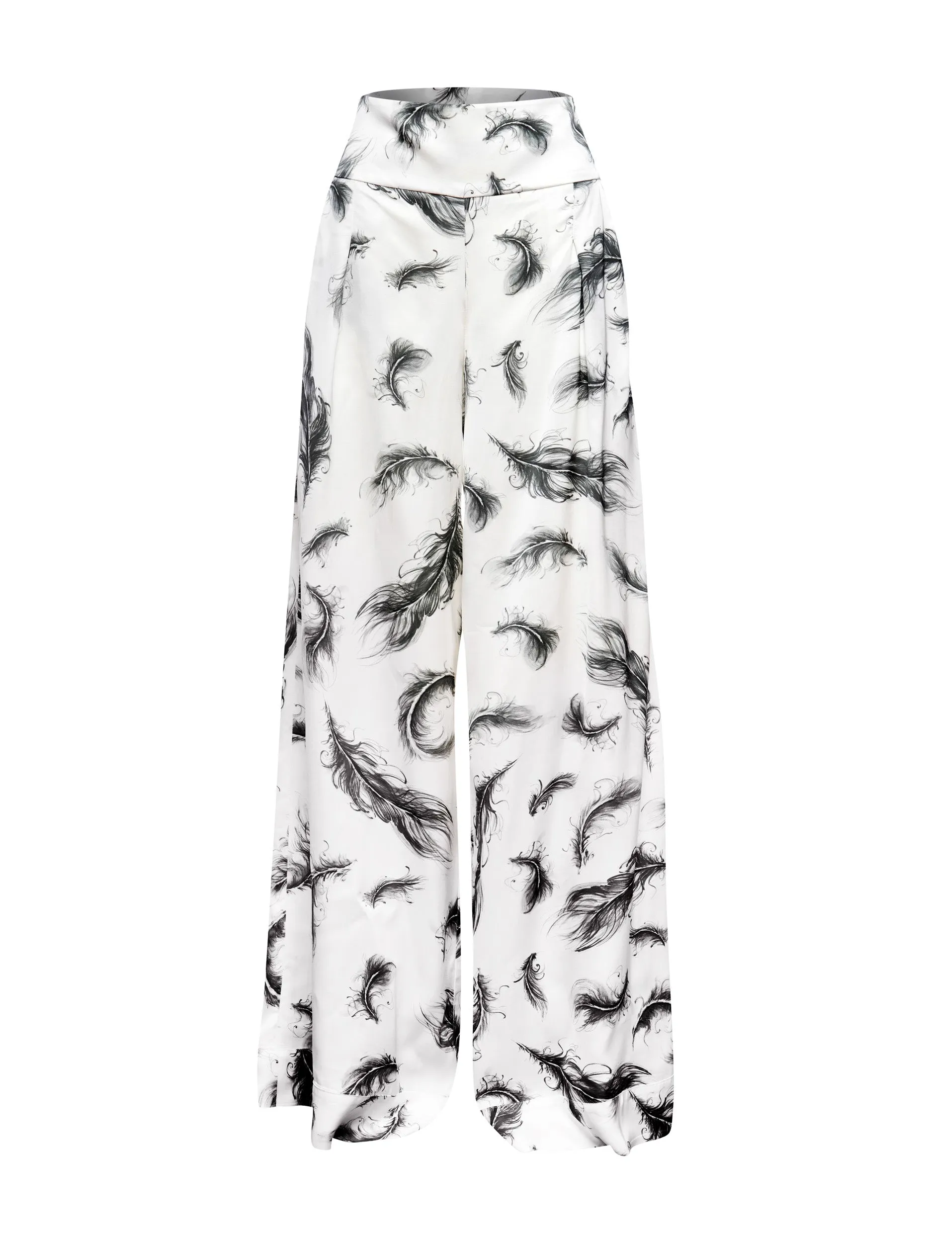Avery Feather Palazzo Pants