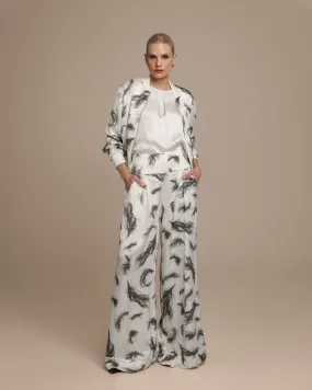 Avery Feather Palazzo Pants