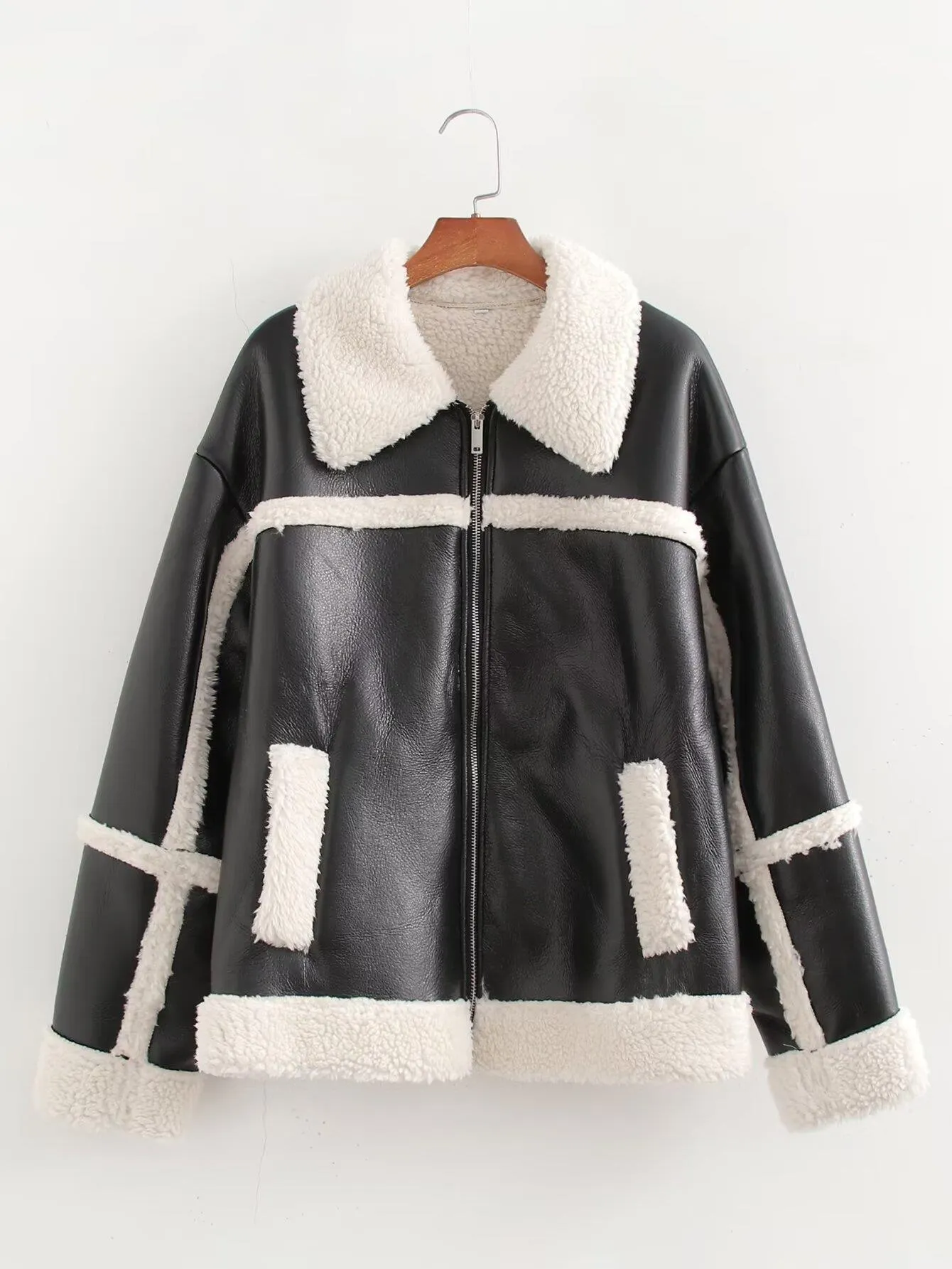 Black PU Leather Jacket