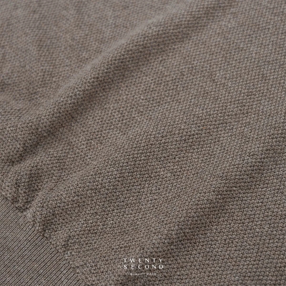 BRANDON KNIT TEE - BROWN