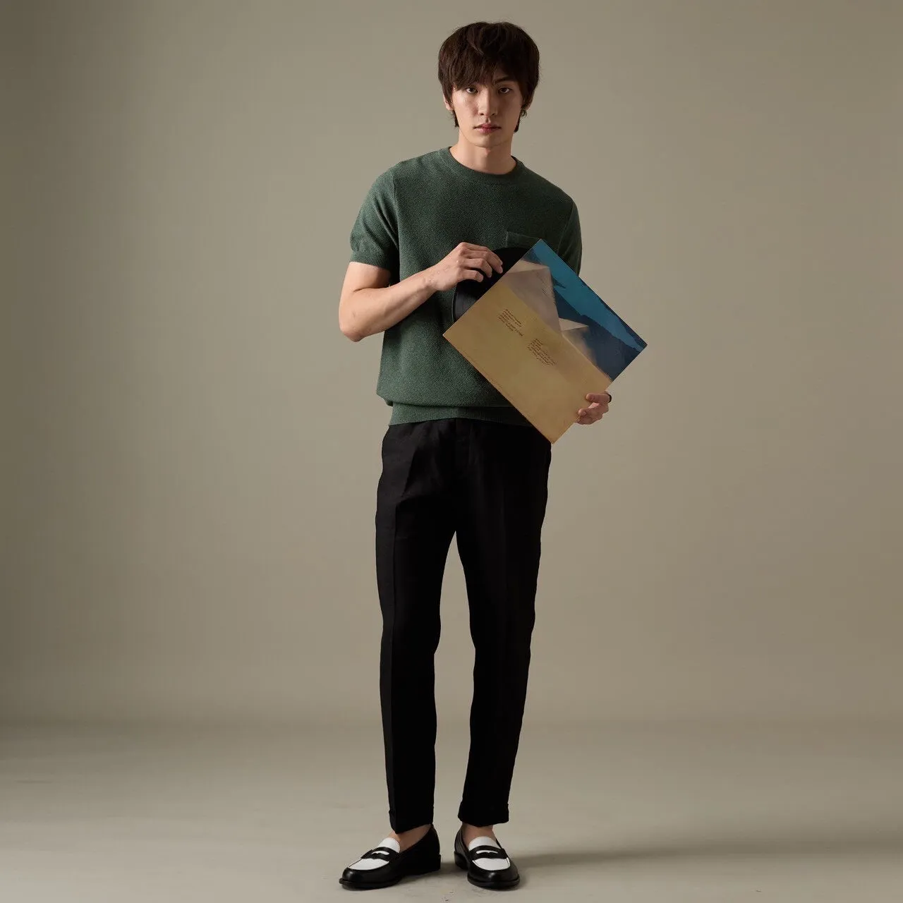 BRANDON KNIT TEE - GREEN