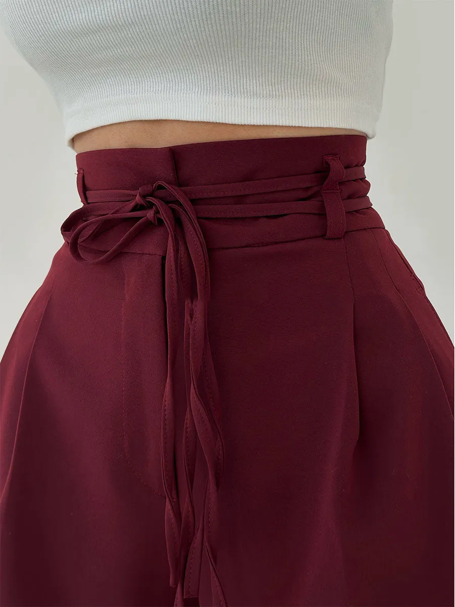 Colette - High-Waisted Pants with Wide Legs