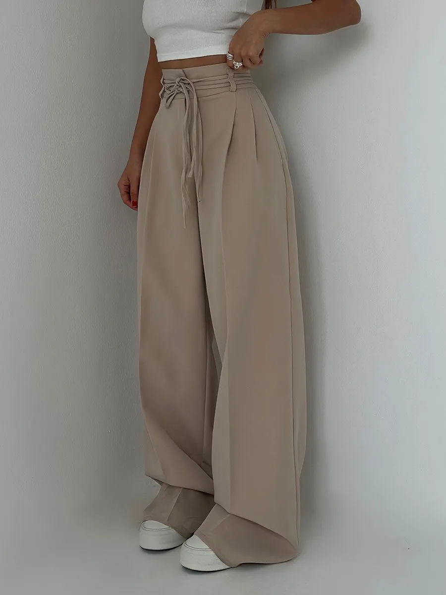 Colette - High-Waisted Pants with Wide Legs
