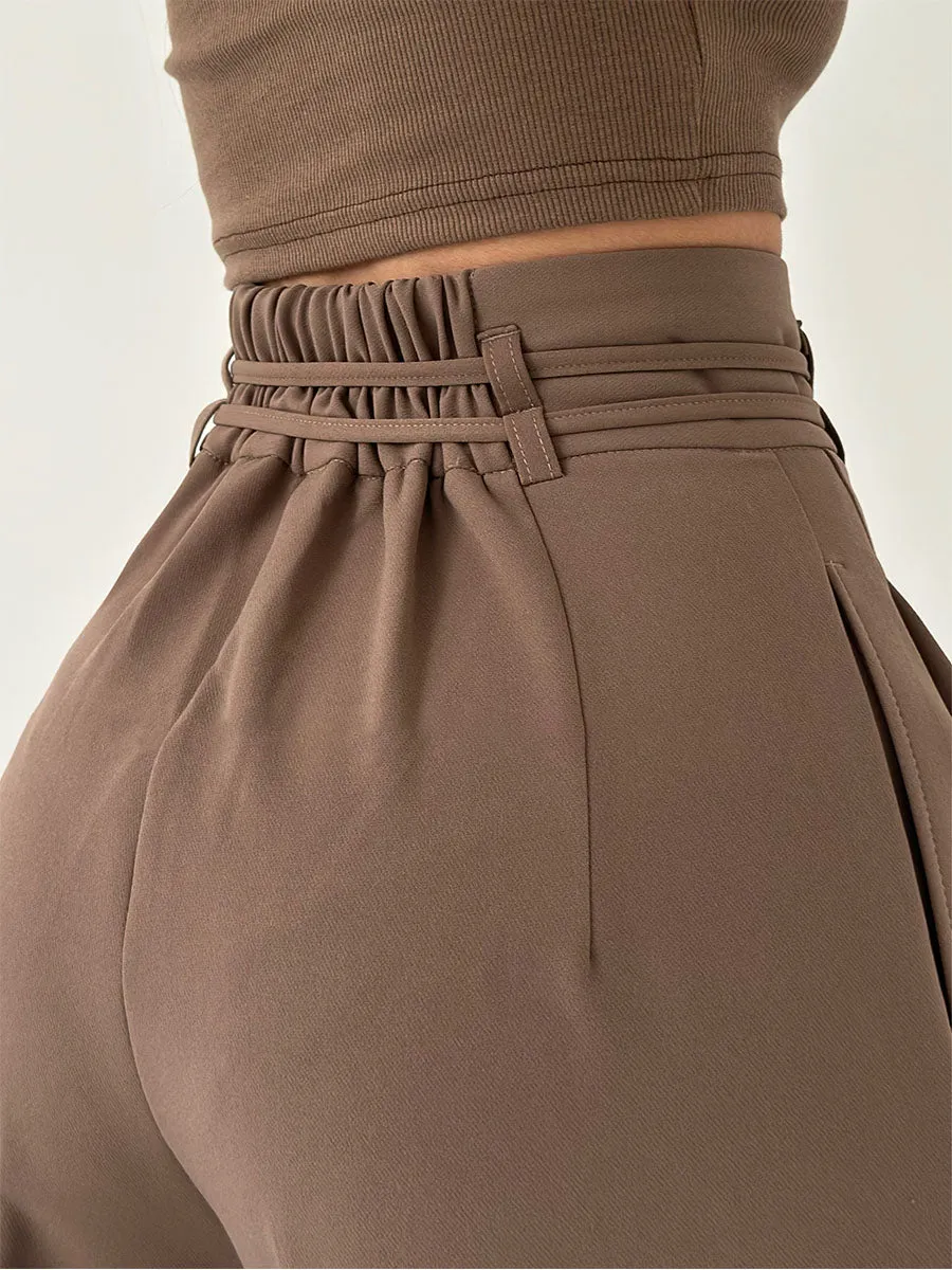 Colette - High-Waisted Pants with Wide Legs