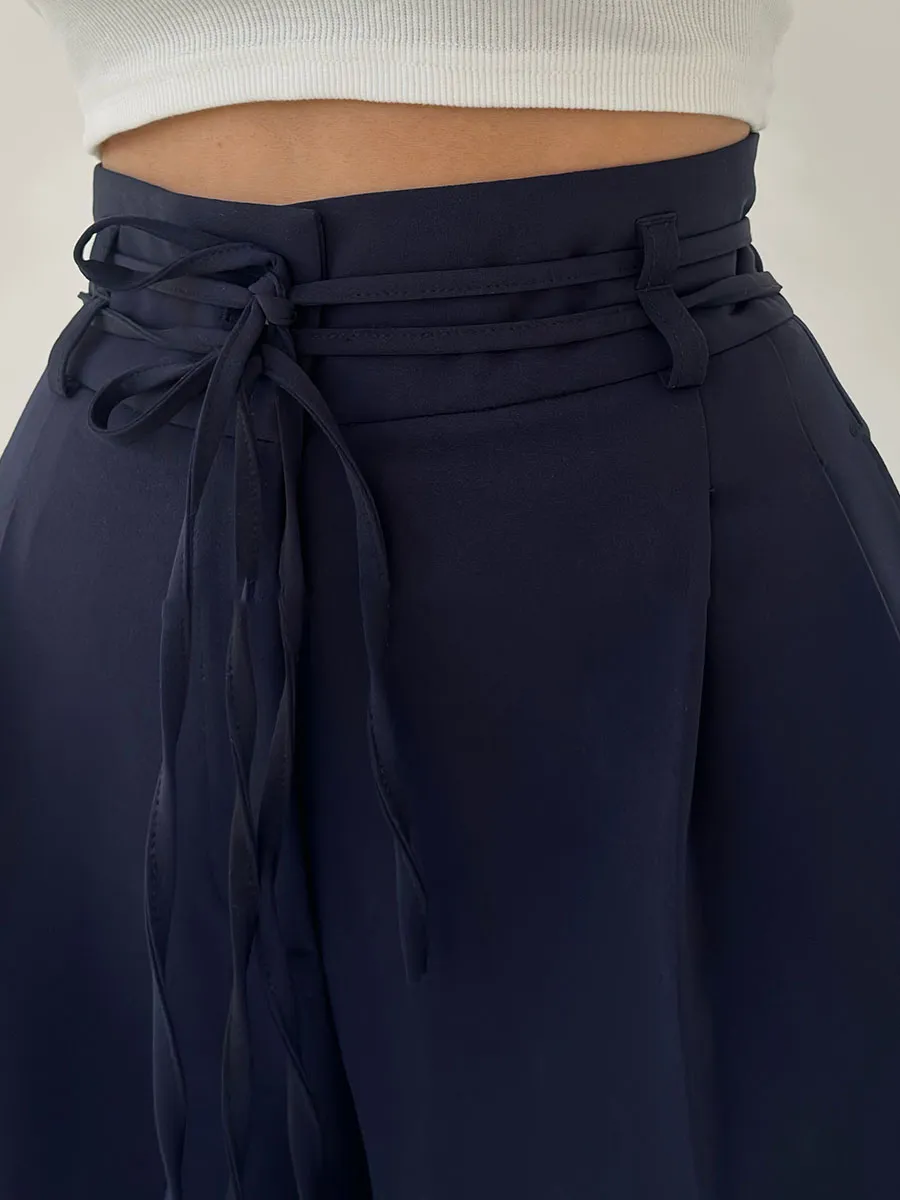 Colette - High-Waisted Pants with Wide Legs