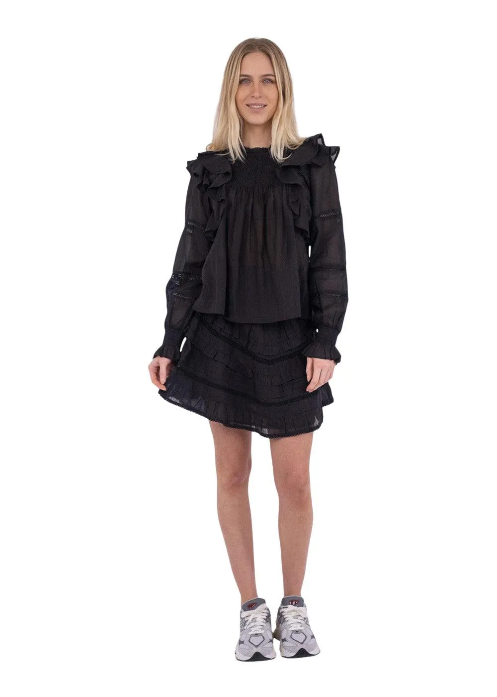 Donna S Voile Skirt - Black