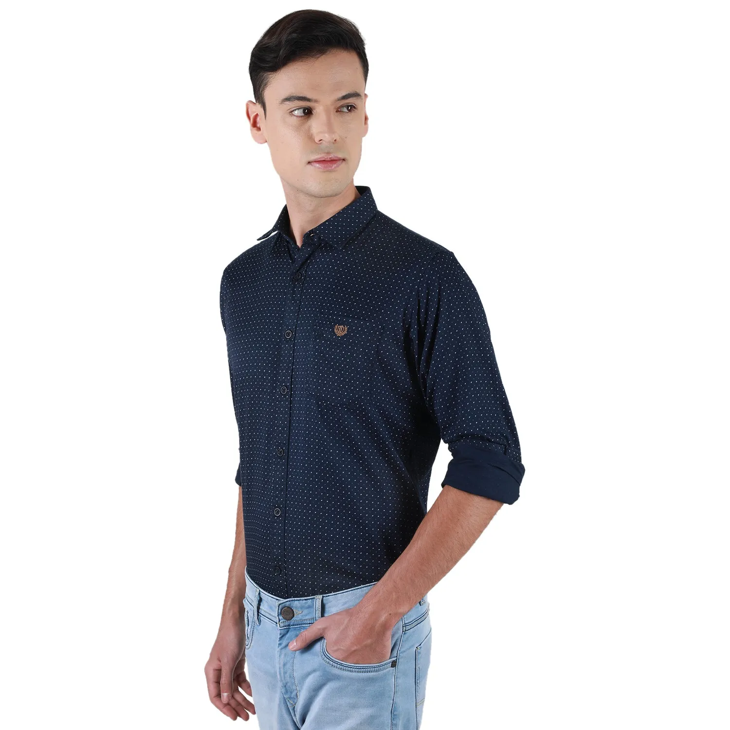 Duke Stardust Men Full Sleeve Cotton Shirt (SDO3PRTA)