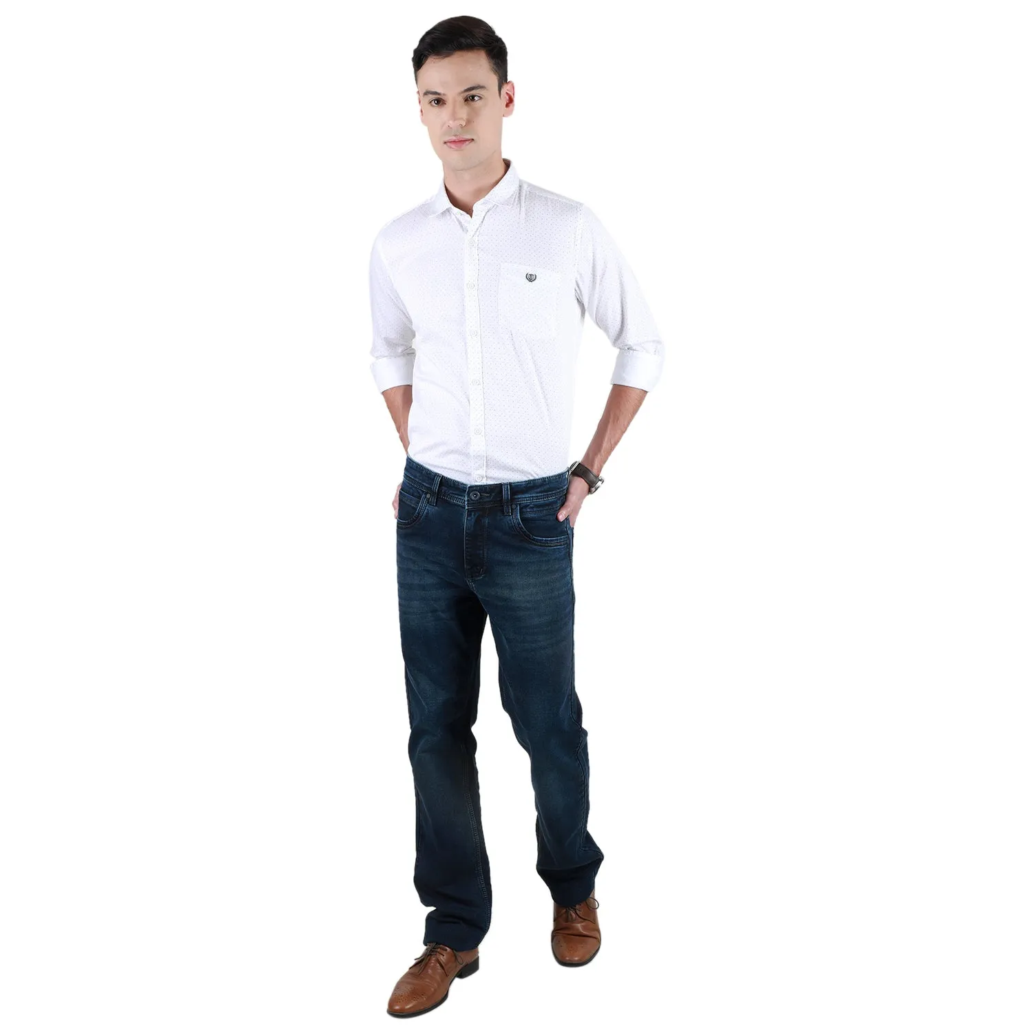 Duke Stardust Men Full Sleeve Cotton Shirt (SDO3PRTA)