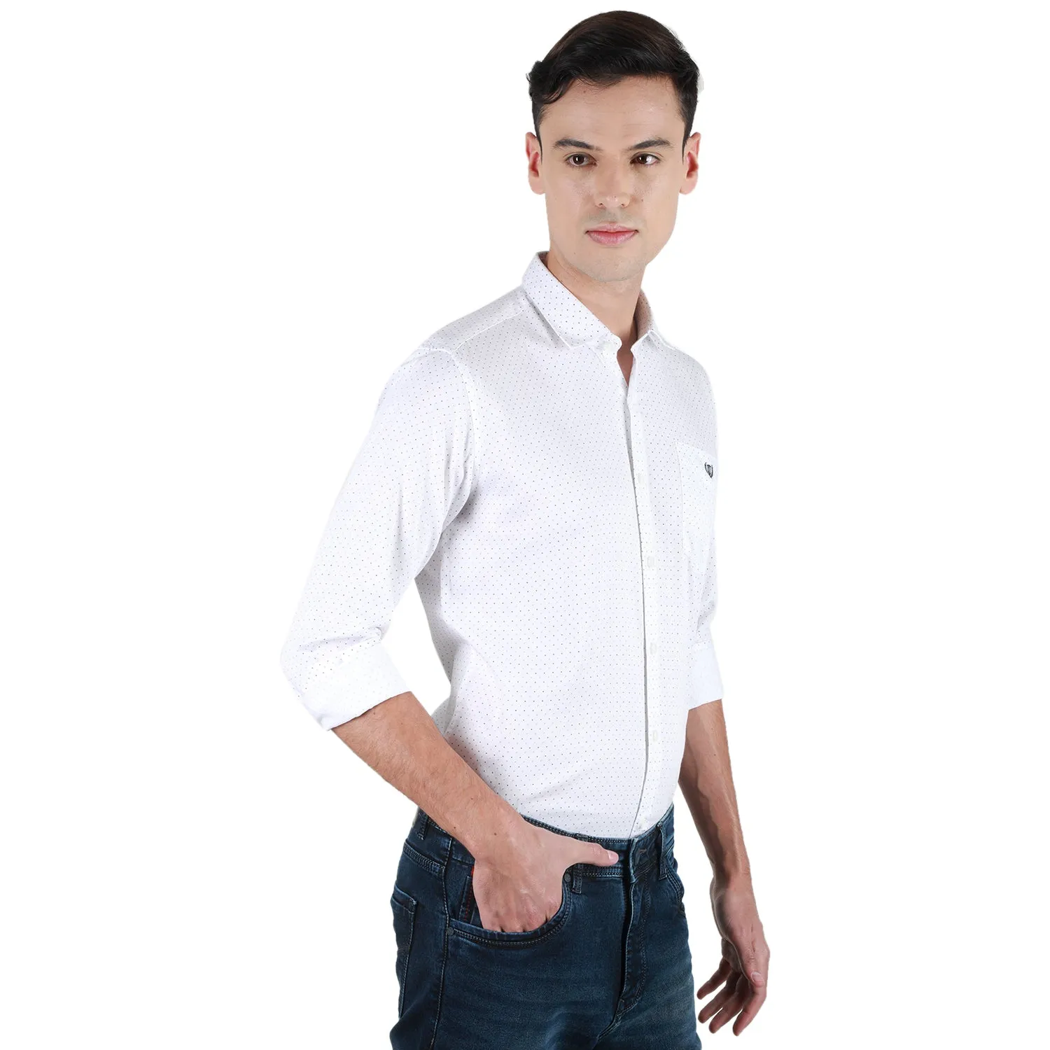 Duke Stardust Men Full Sleeve Cotton Shirt (SDO3PRTA)