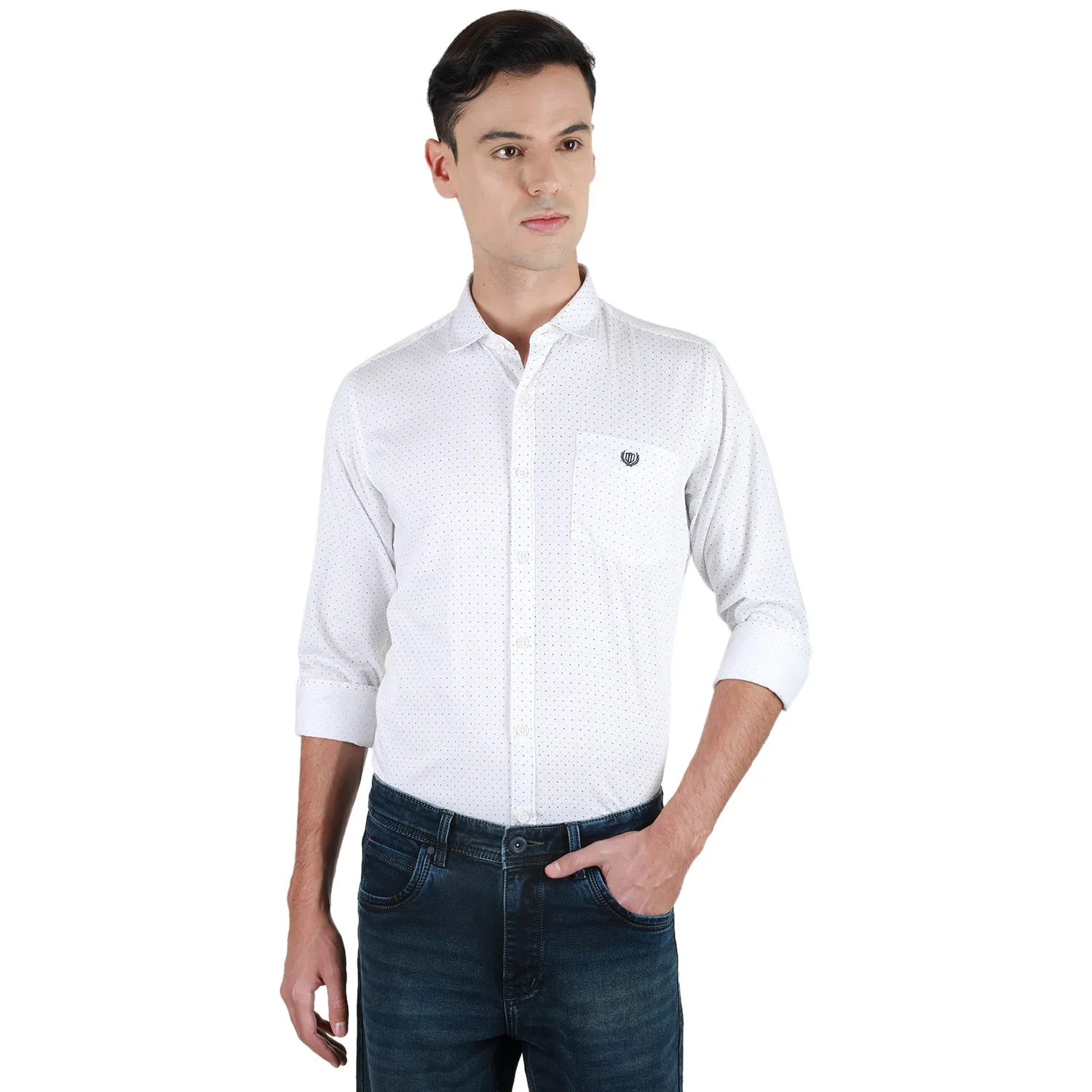 Duke Stardust Men Full Sleeve Cotton Shirt (SDO3PRTA)