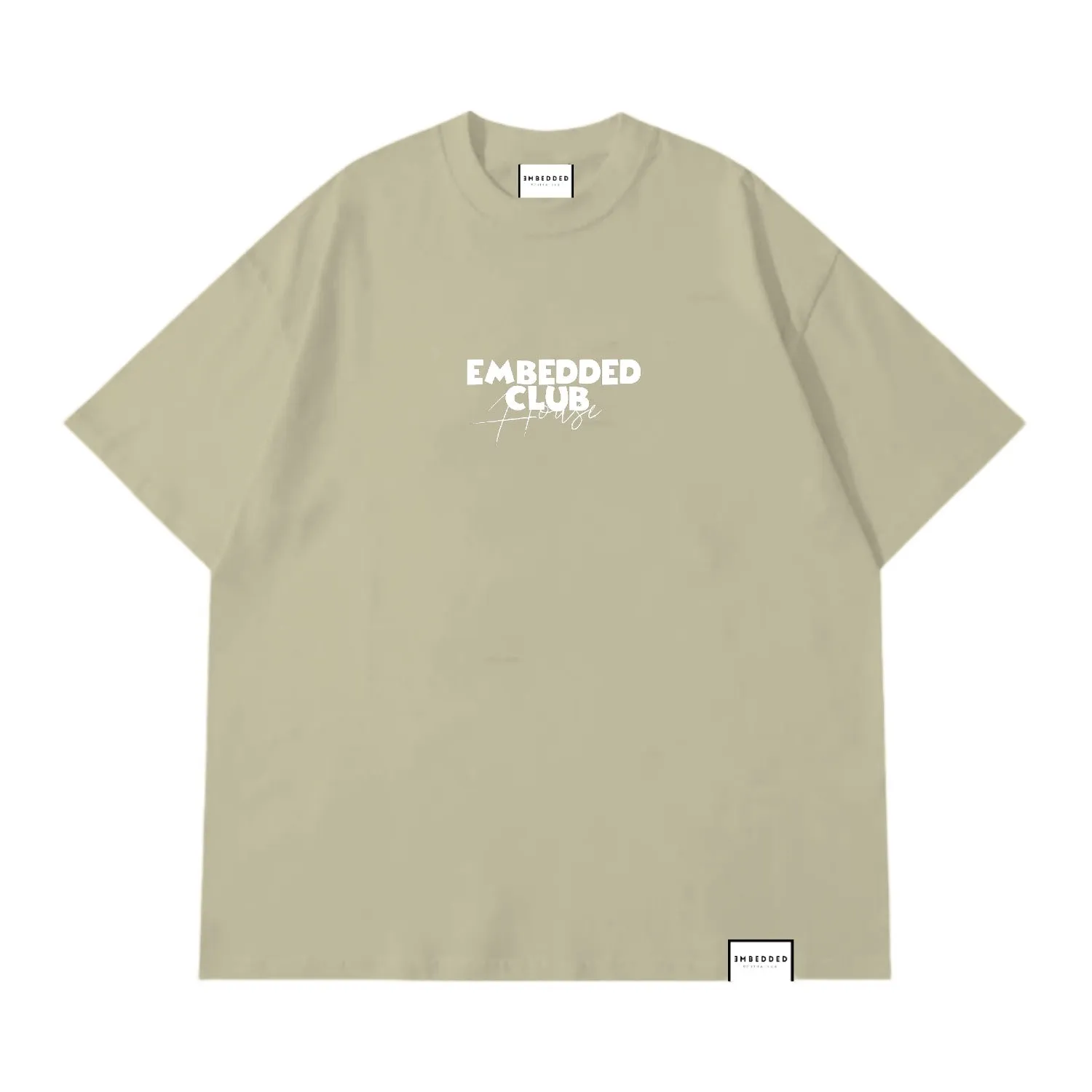 EMBEDDED CLUBHOUSE OVERSIZED SHIRT Beige