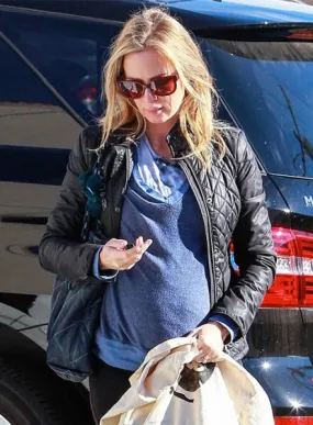 Emily Blunt Black Leather Jacket by The Jacket Seller