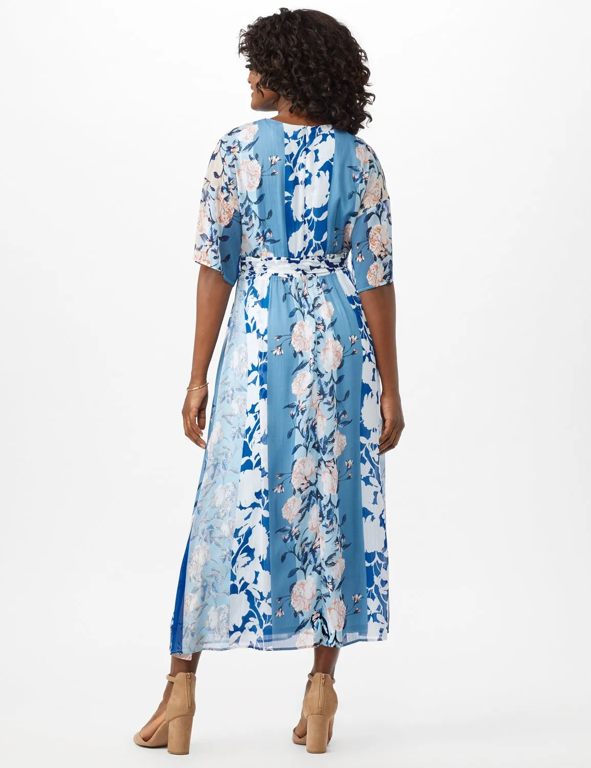 Floral Stripe Patio Dress