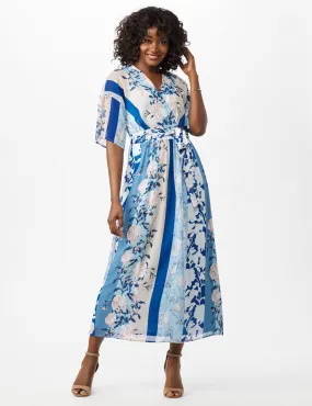 Floral Stripe Patio Dress