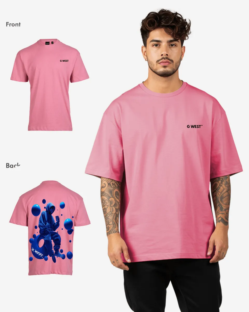 G West Oversized Blue Man Tee