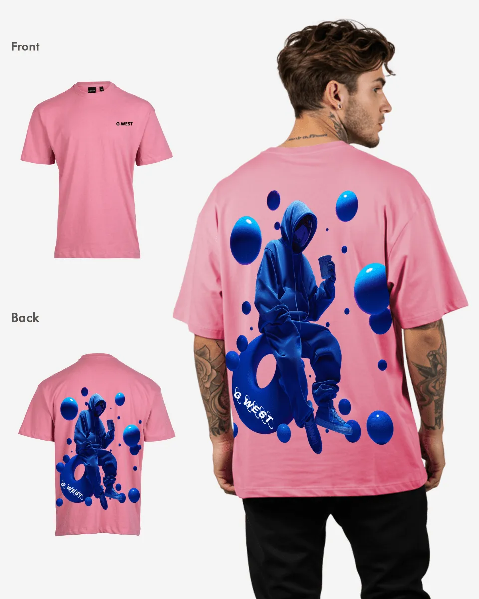 G West Oversized Blue Man Tee
