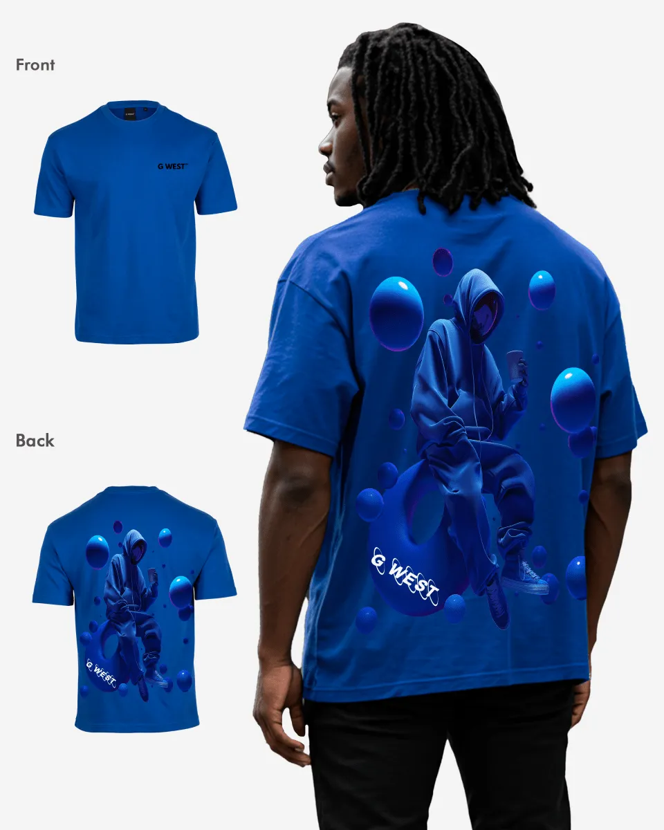 G West Oversized Blue Man Tee