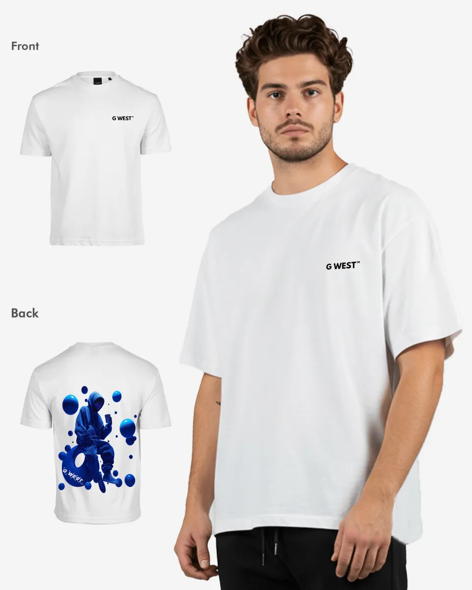 G West Oversized Blue Man Tee