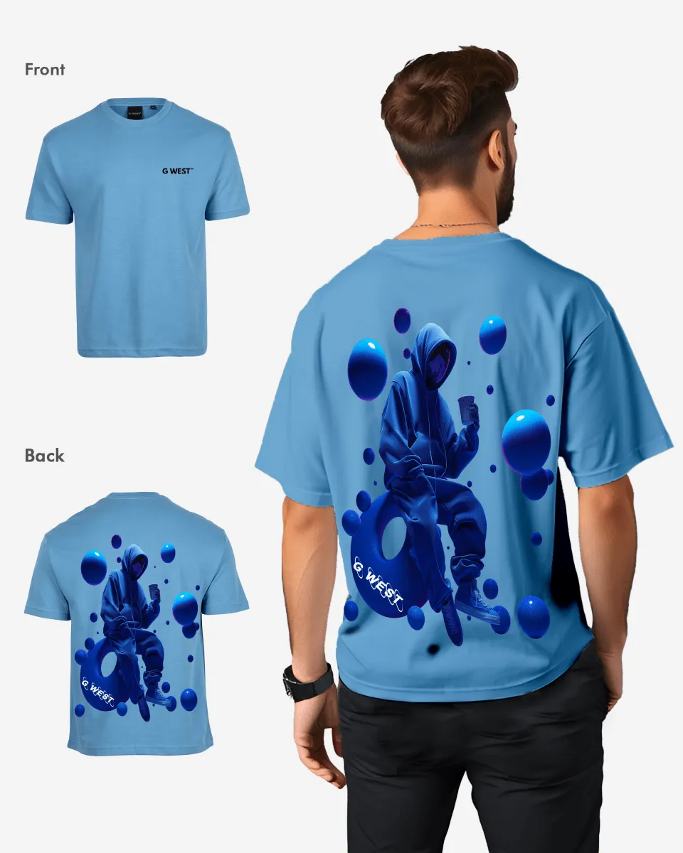 G West Oversized Blue Man Tee