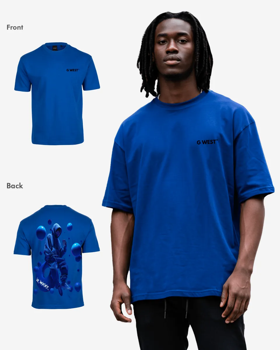G West Oversized Blue Man Tee