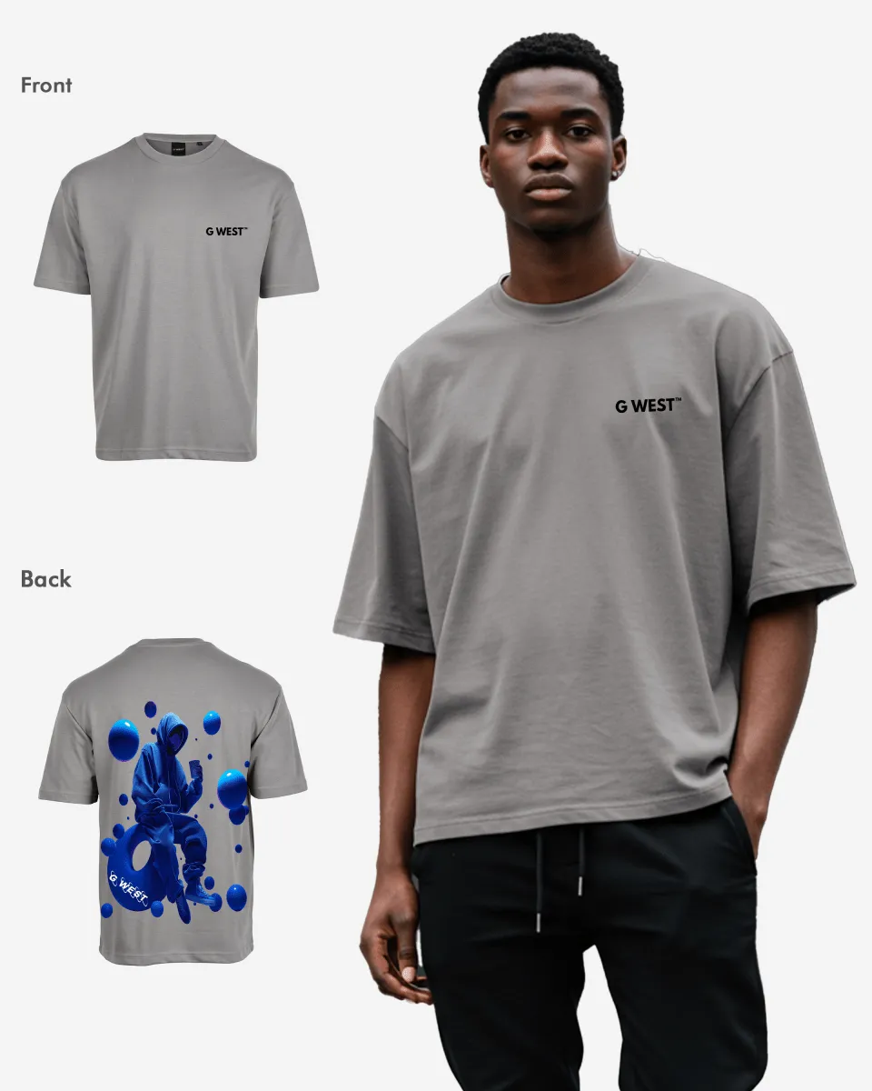 G West Oversized Blue Man Tee