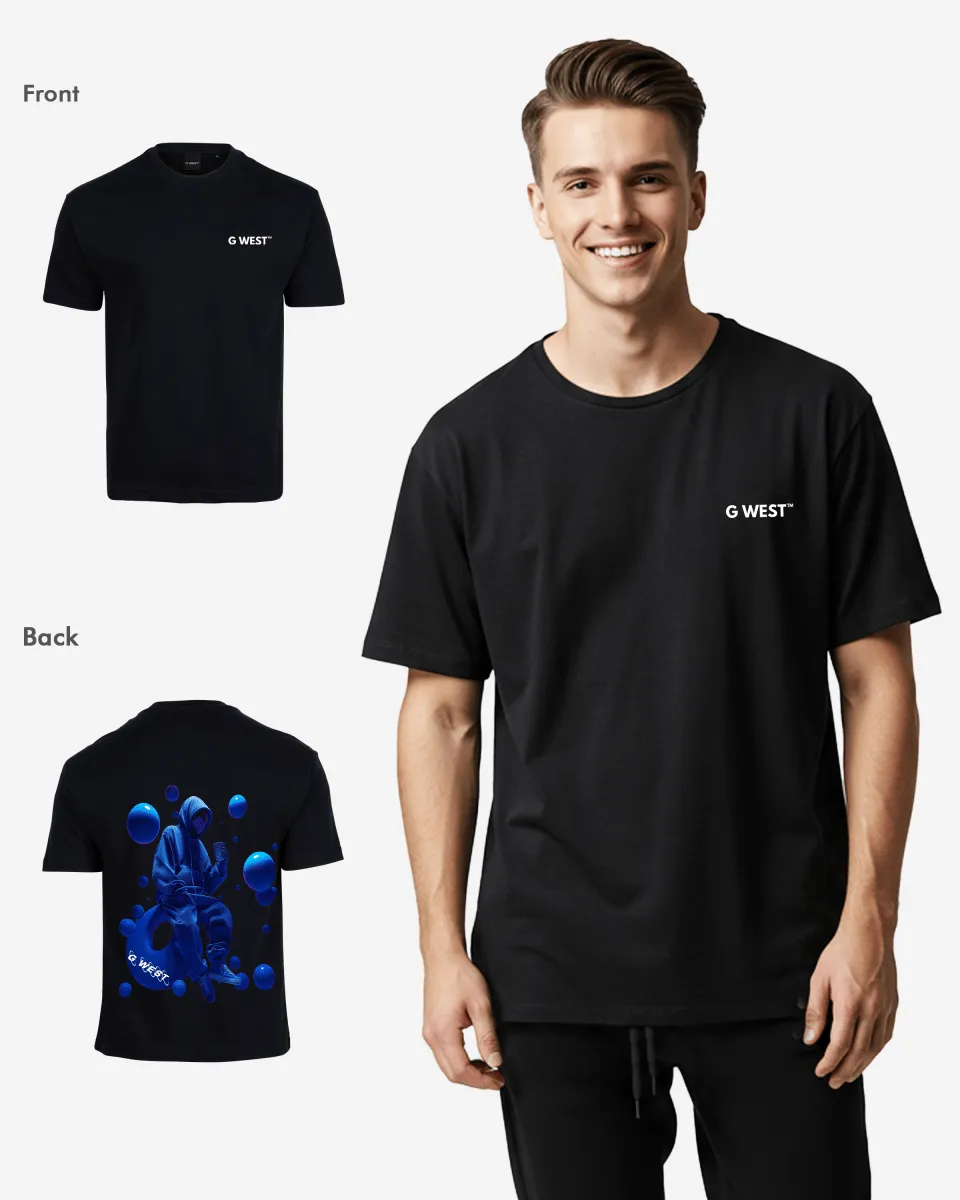 G West Oversized Blue Man Tee