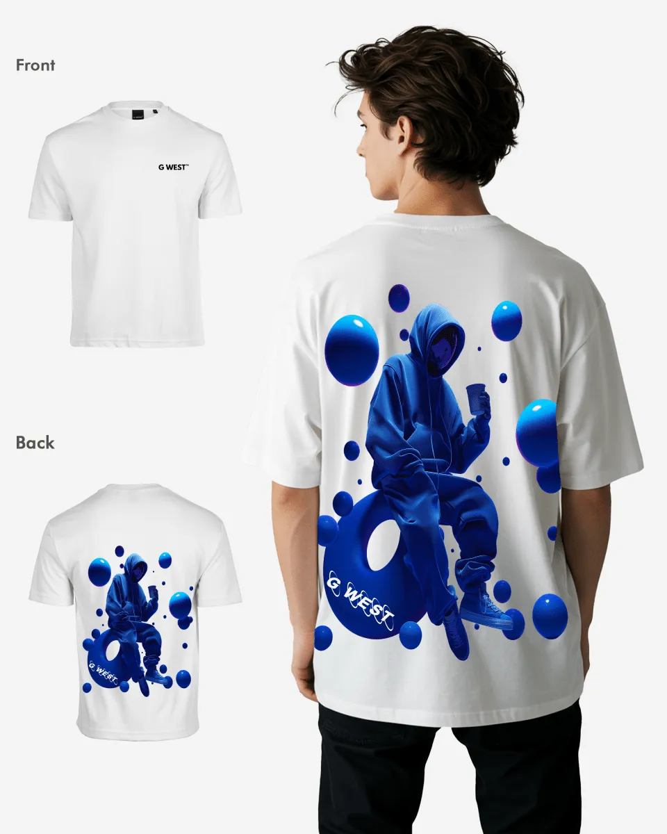 G West Oversized Blue Man Tee