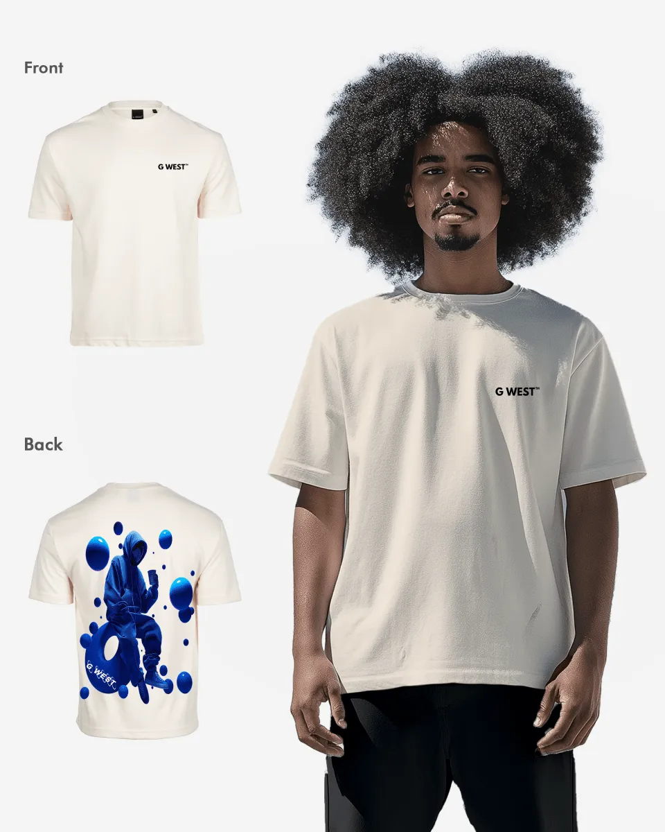 G West Oversized Blue Man Tee