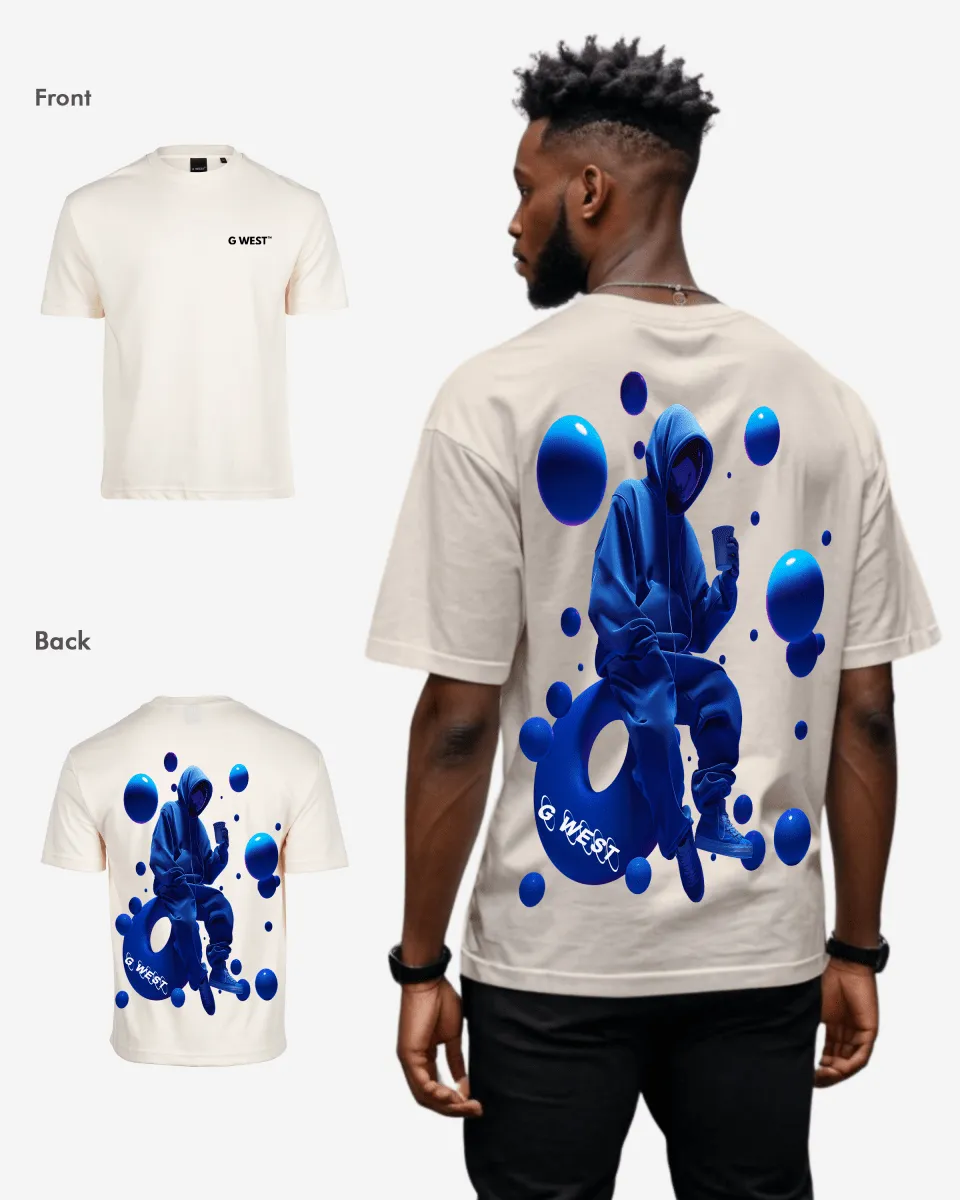 G West Oversized Blue Man Tee