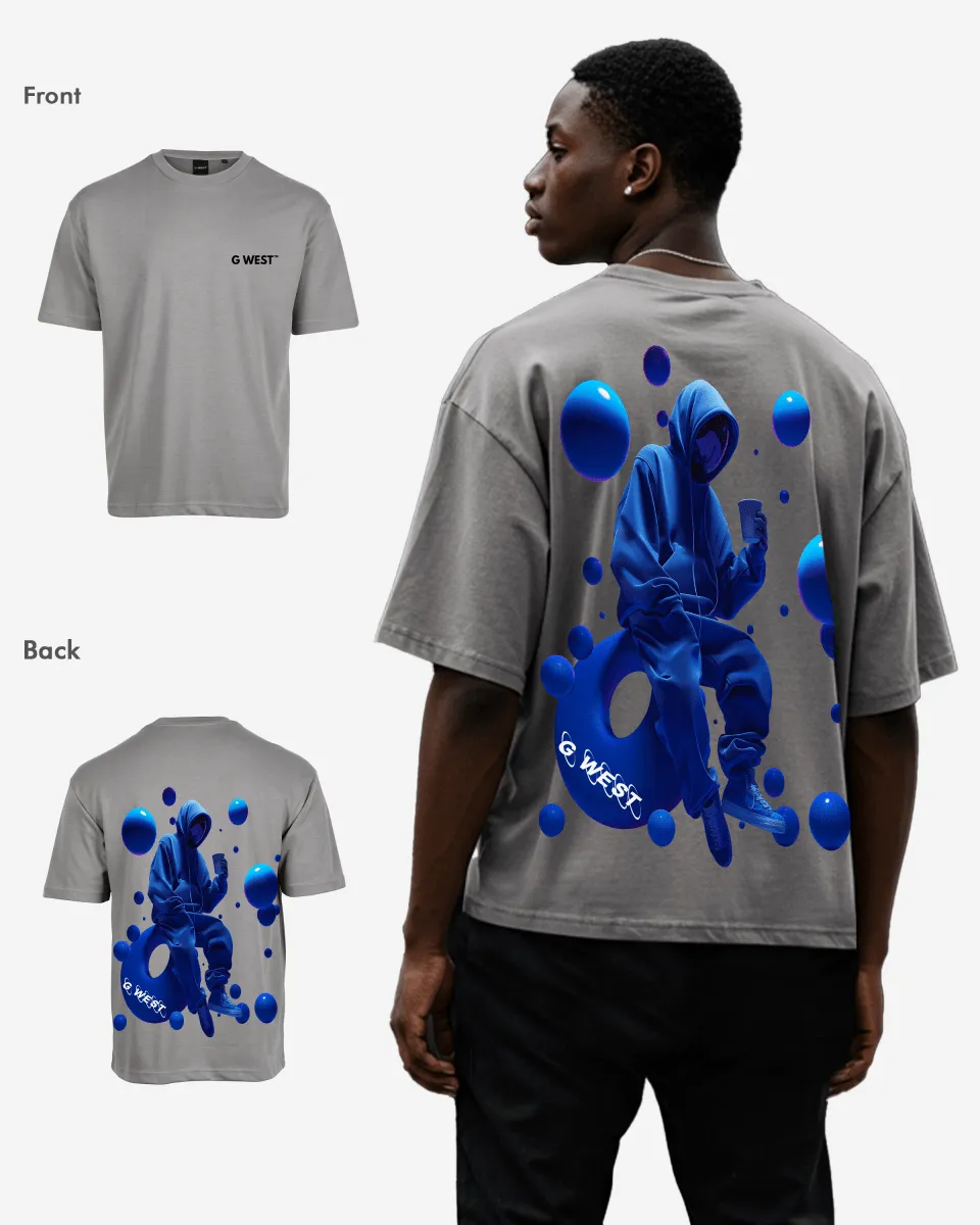 G West Oversized Blue Man Tee