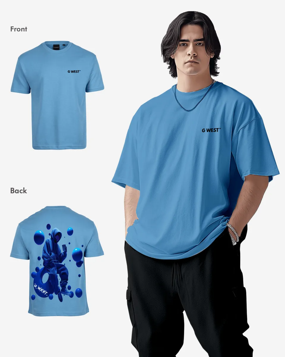 G West Oversized Blue Man Tee