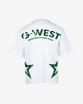 G West Oversized Cricket White T-Shirt : Gwdtfl2404 - 1 Colors