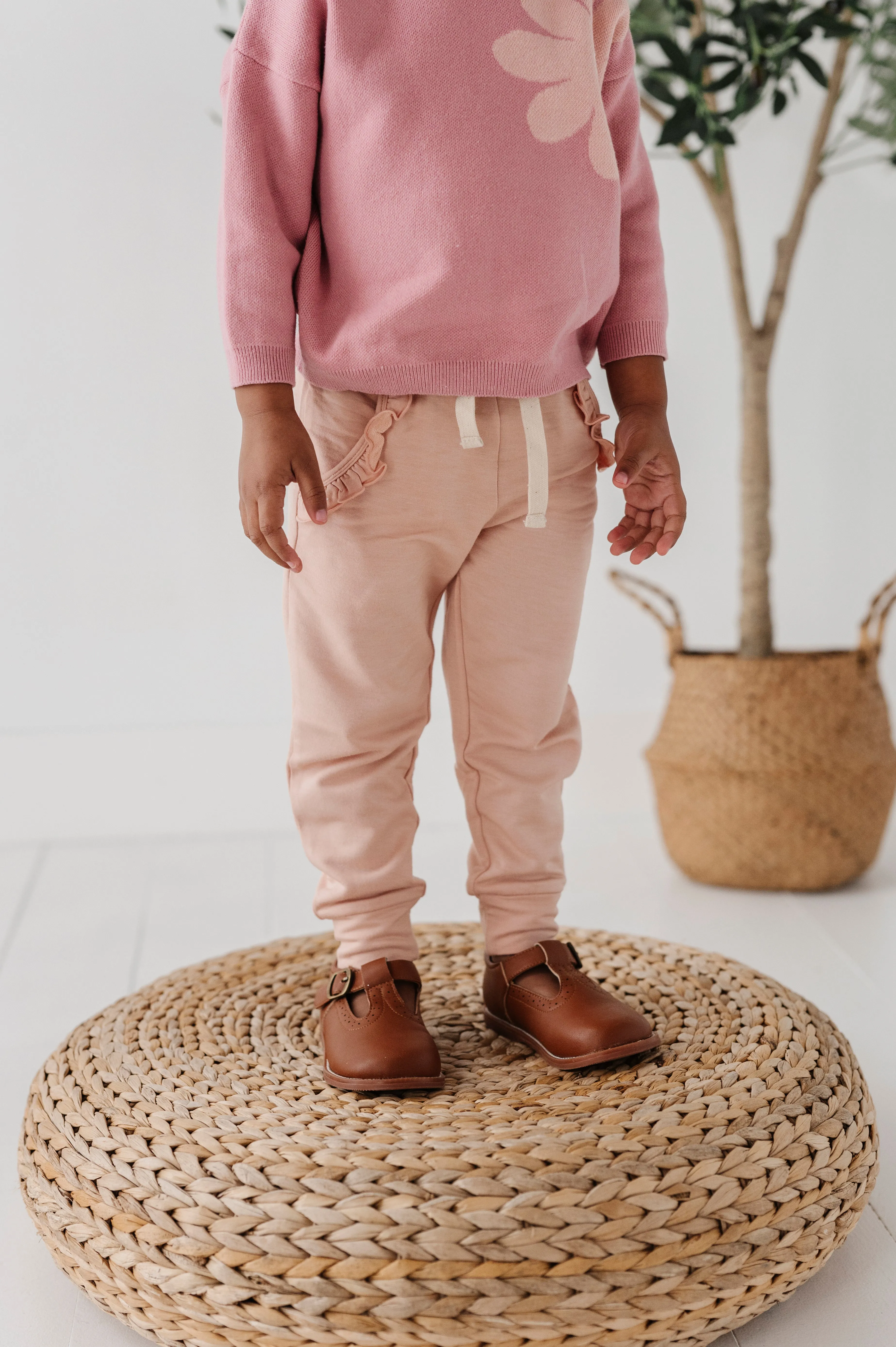 Girl's Ruffle Joggers