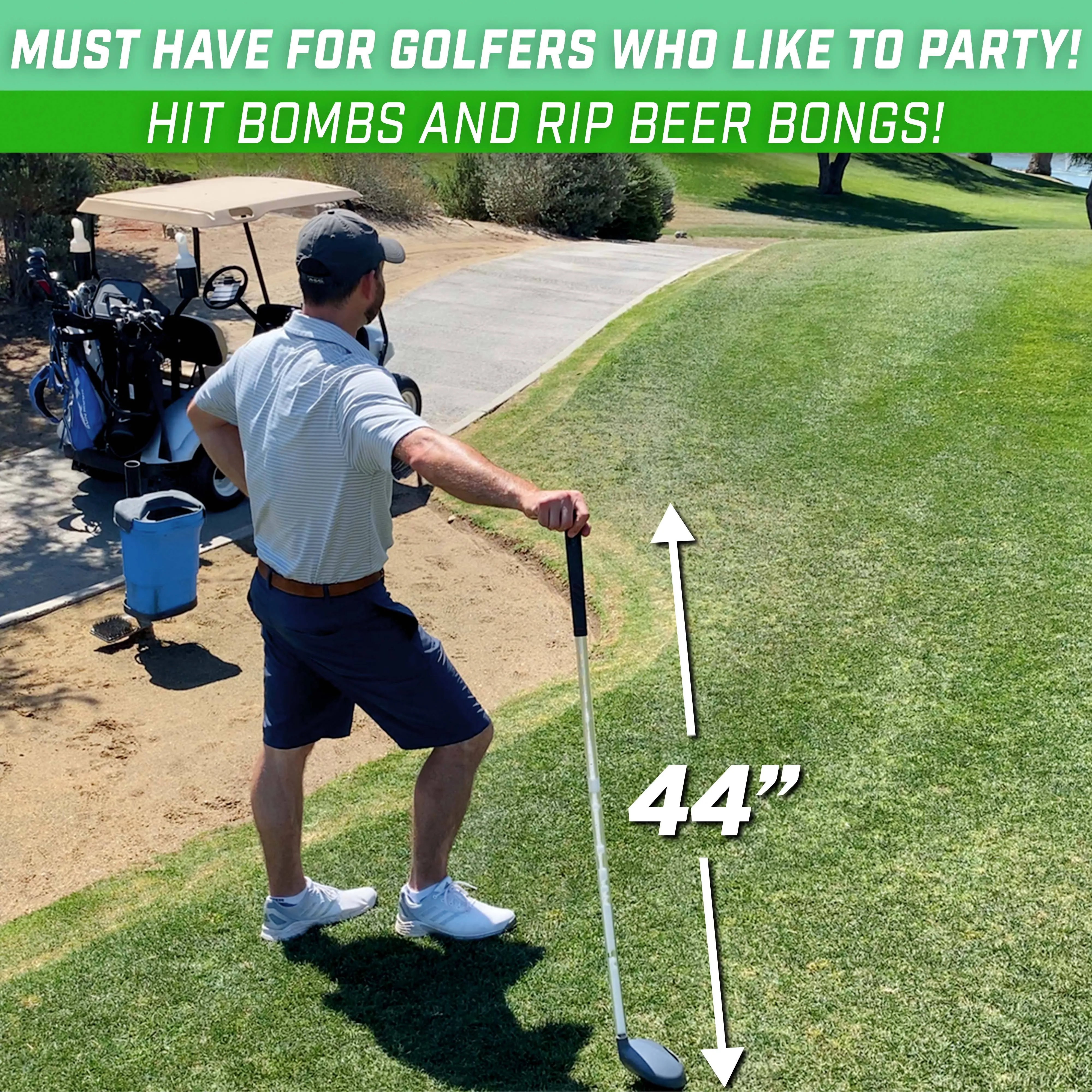 GoPong Beer Bomber Golf Club Beer Bong