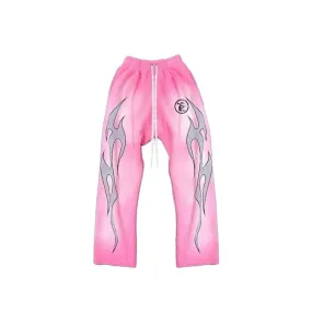 HELLSTAR FLAME SWEATPANTS PINK
