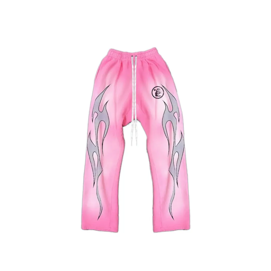 HELLSTAR FLAME SWEATPANTS PINK