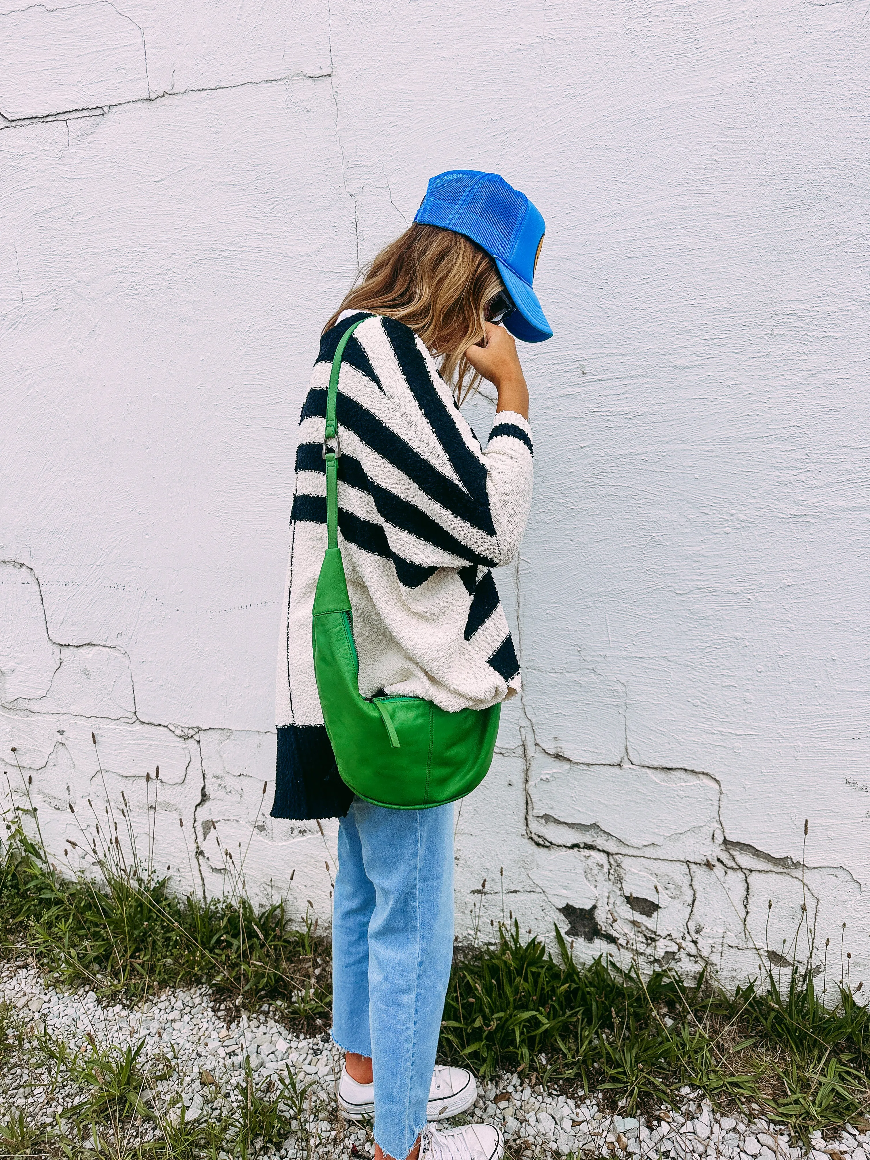 keepin it cozy striped cardigan - black