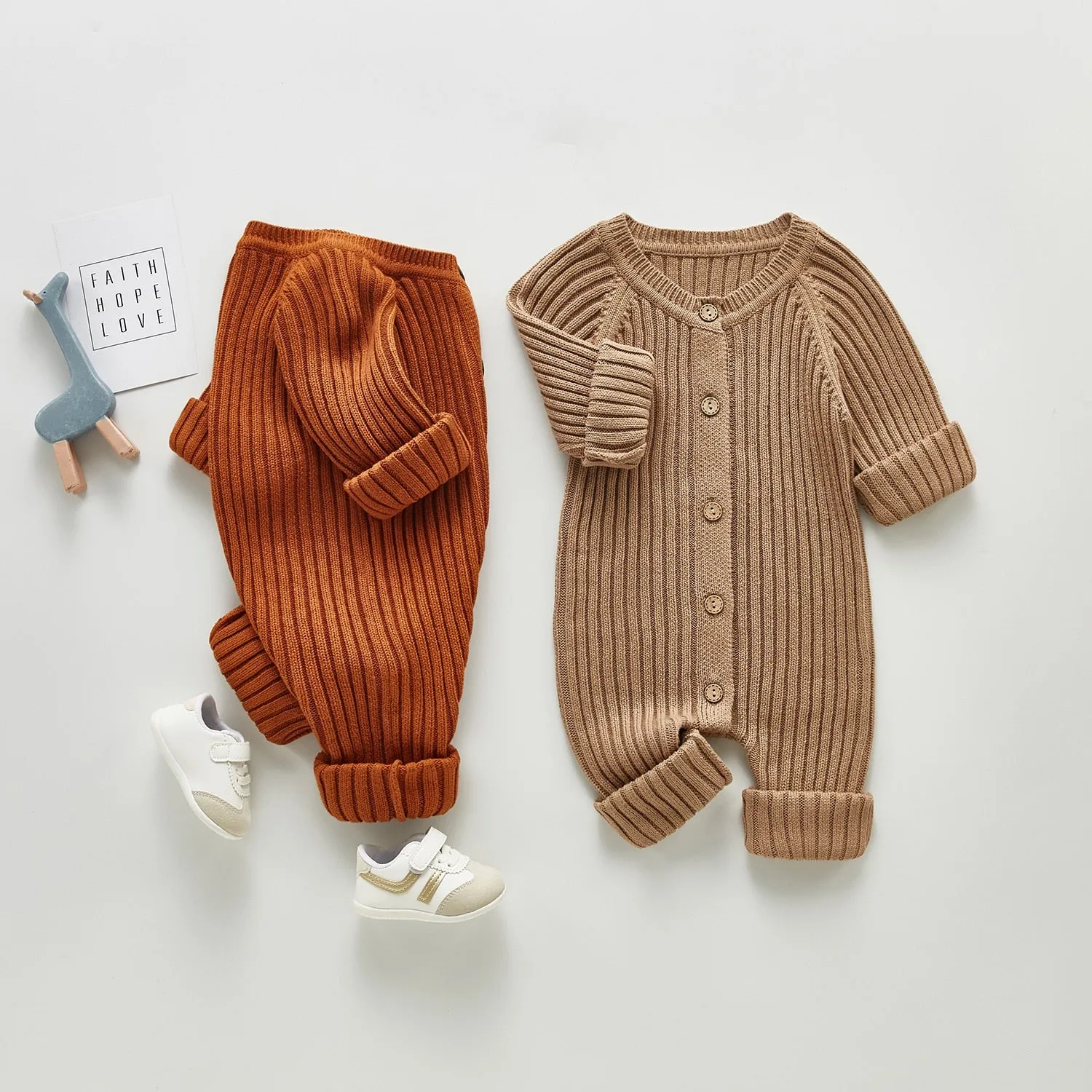 Knitted Jumpsuit for Newborn Toddler