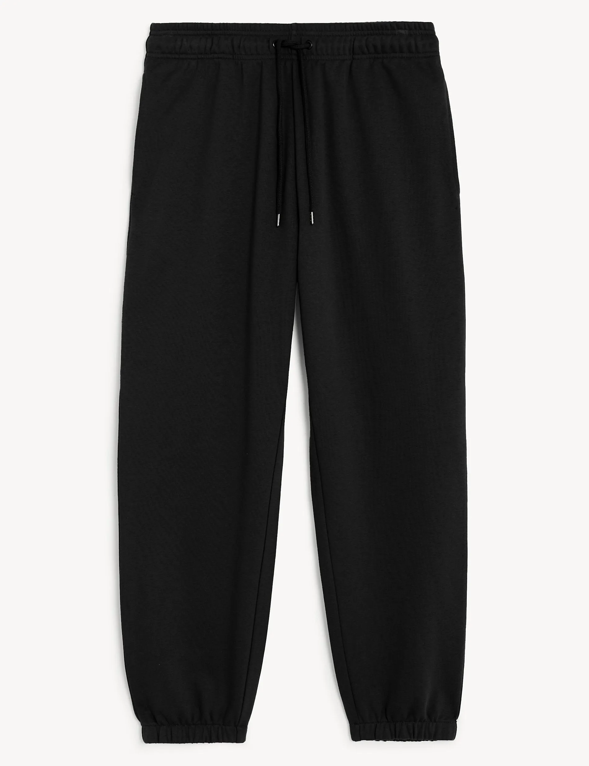 Marks & Spencer Relaxed Cotton Content Joggers, Black