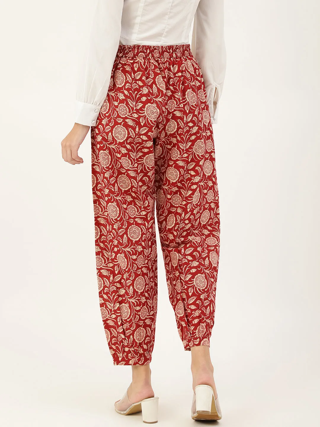 Maroon Afghani Pant