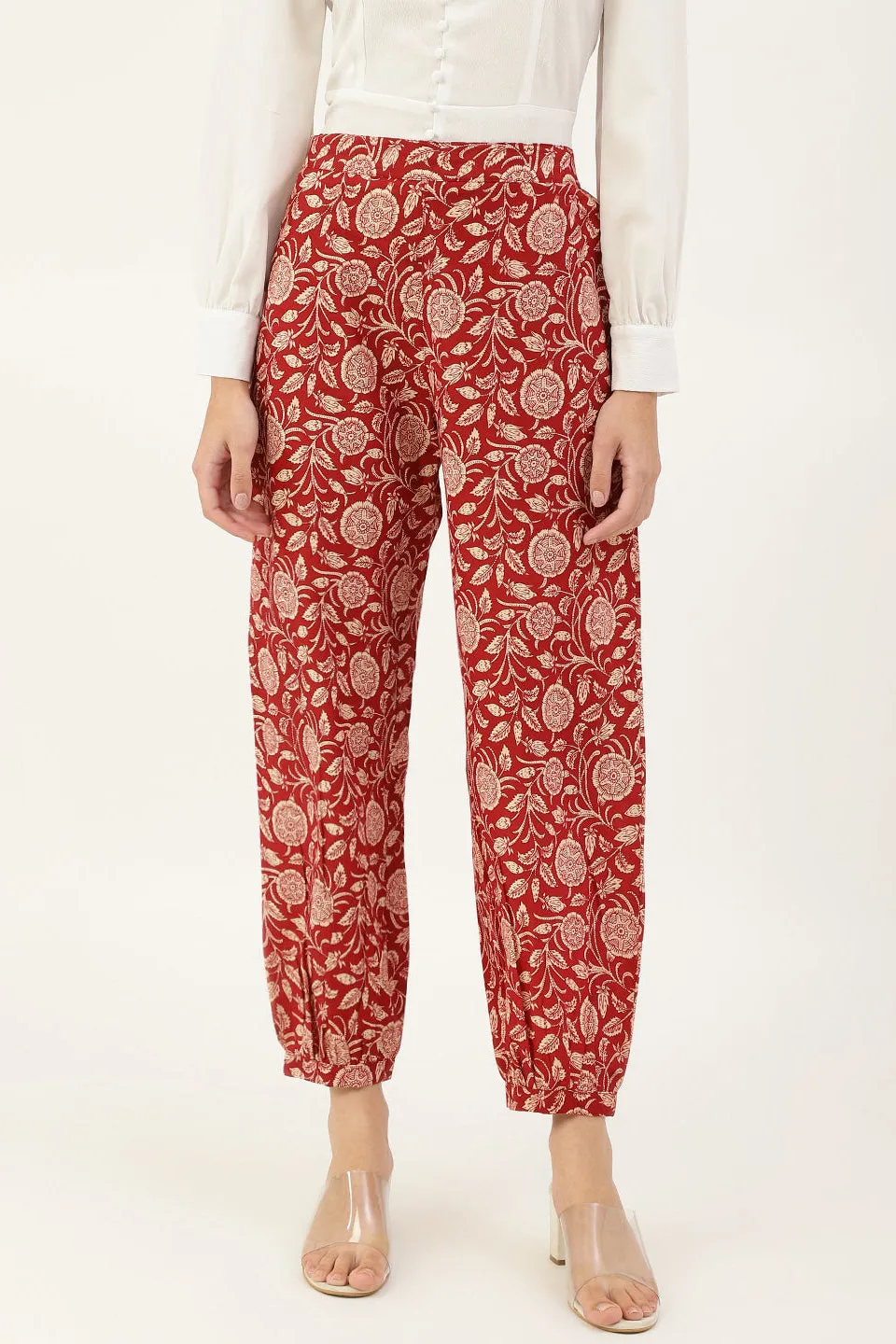 Maroon Afghani Pant