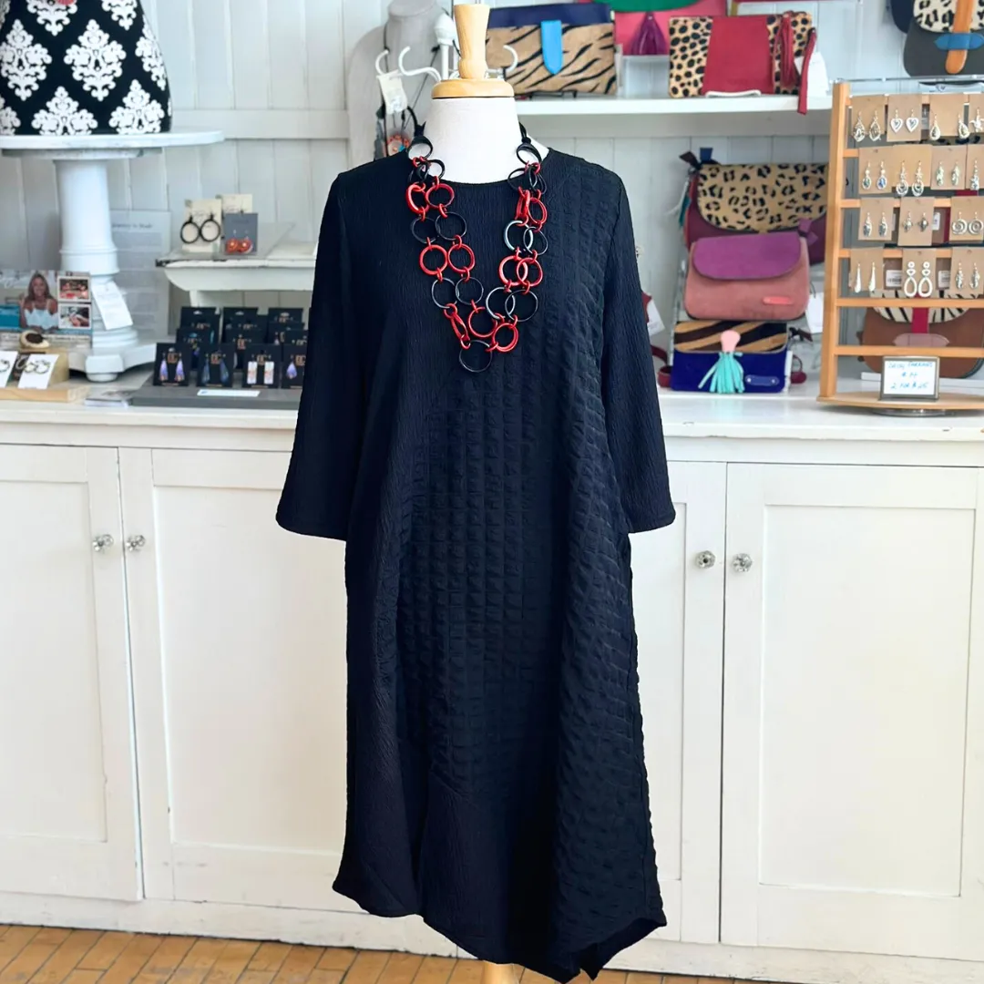 Mixed Media Puffer Dress