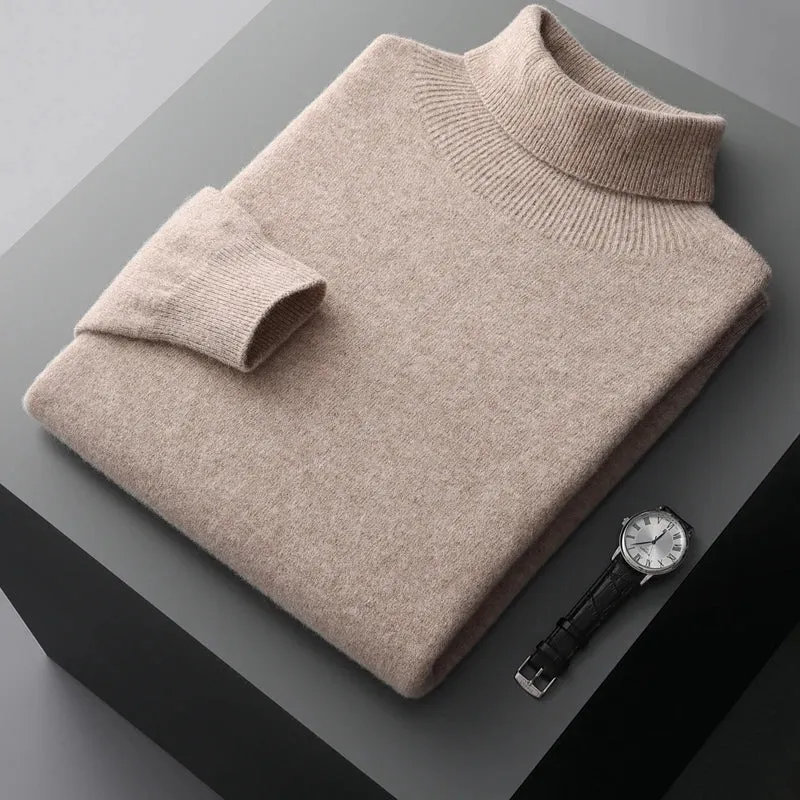 New Mens Formal Casual Warm Pullover 100% Merino Wool Knitwear Sweater Outerwear