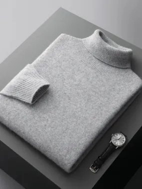 New Mens Formal Casual Warm Pullover 100% Merino Wool Knitwear Sweater Outerwear