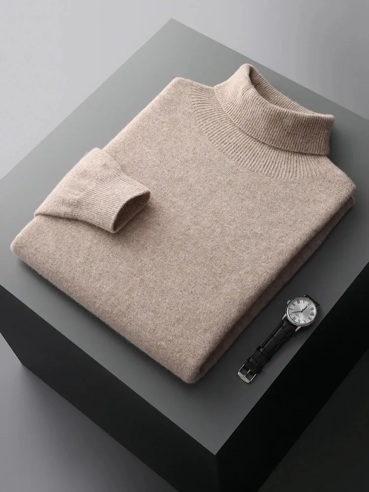 New Mens Formal Casual Warm Pullover 100% Merino Wool Knitwear Sweater Outerwear