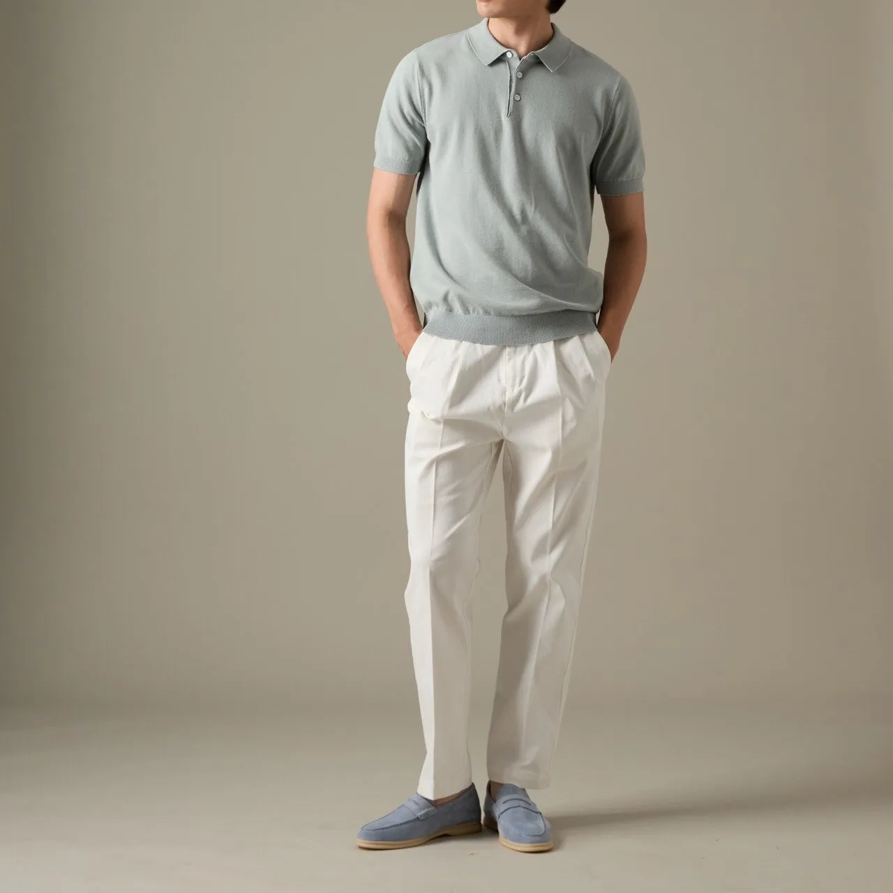 NICO KNIT POLO - GREEN
